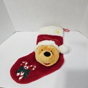 VTG 1999 Disney Store Winnie The Pooh Christmas Stocking